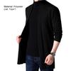 Men Cardigan Sweater Pure Color Anti-shrink Autumn Men Winter Knitting Sweater Coat for Work