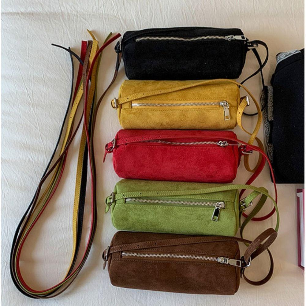 Handbag Suede Pillow Handbag Shoulder Bag Solid Color Tote Bag Casual Slouchy Hobo Bags  Holiday