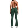 Adjustable Strap Flare Bodysuit Yoga Wear - European & American Sports Fitness Jumpsuit
