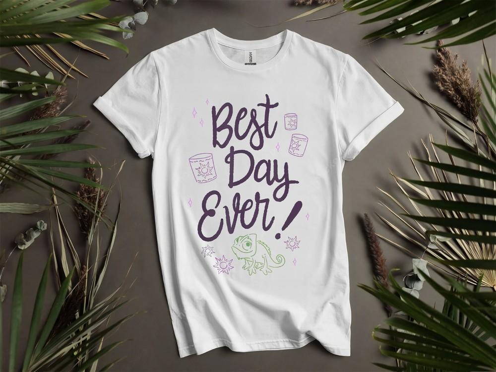 

Tangled Princess Best Day Ever Pascal Hoodie Tshirt Men Women Unisex AD703 4XL