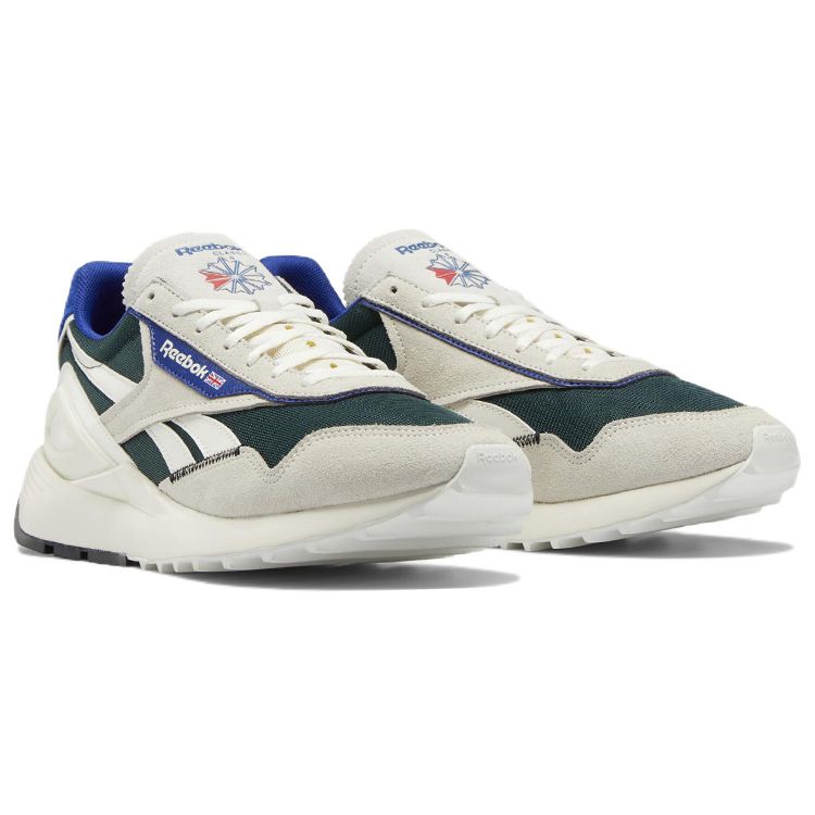Reebok Classic Leather Legacy AZ Chalk Forest Cobalt Unisex Sneakers White Forest-Green Classic-Cobalt GX9347