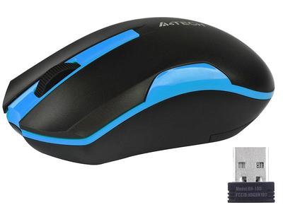 Wireless Mouse A4Tech V-TRACK G3-200N-1 Black+Blue WRLS