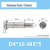 Single-Slot Stainless Steel M3*D4D5 Shoulder Head Bolt with Smooth Shank and Partial Thread