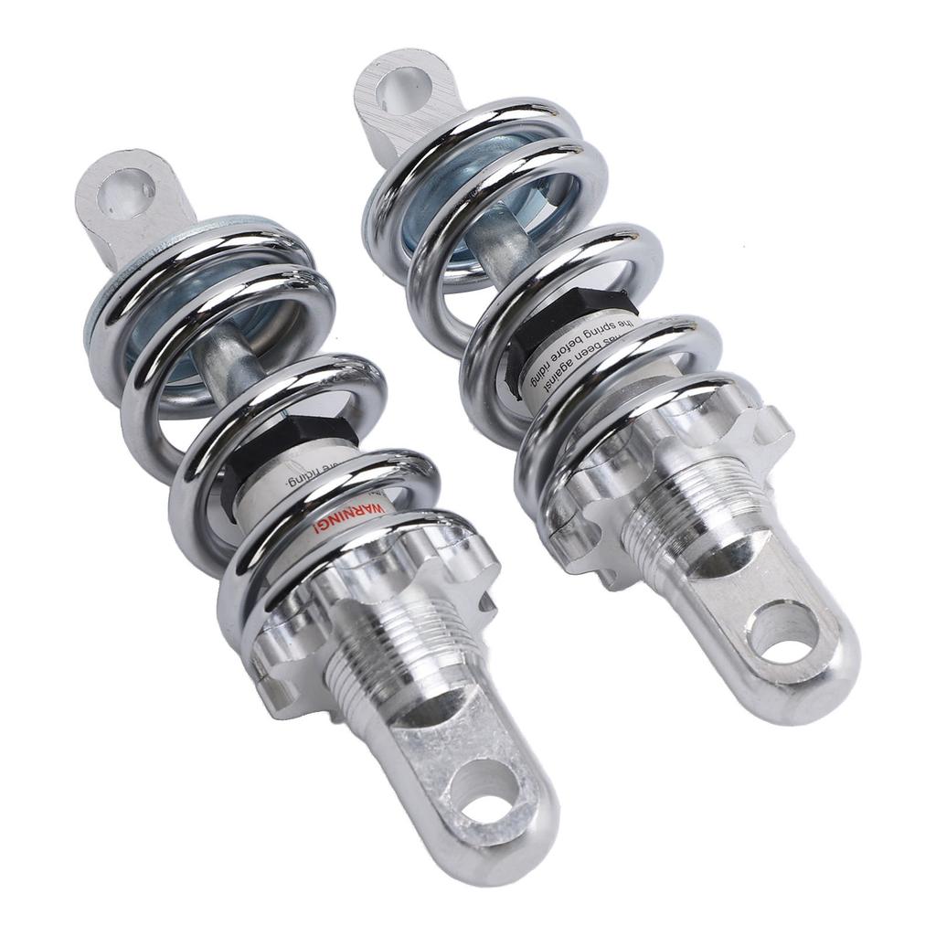 2 STÜCKE 125mm Hinterer Stoßdämpfer Einstellbare Dämpfung Hohe Härte Federungsdämpfer für Elektrofahrrad