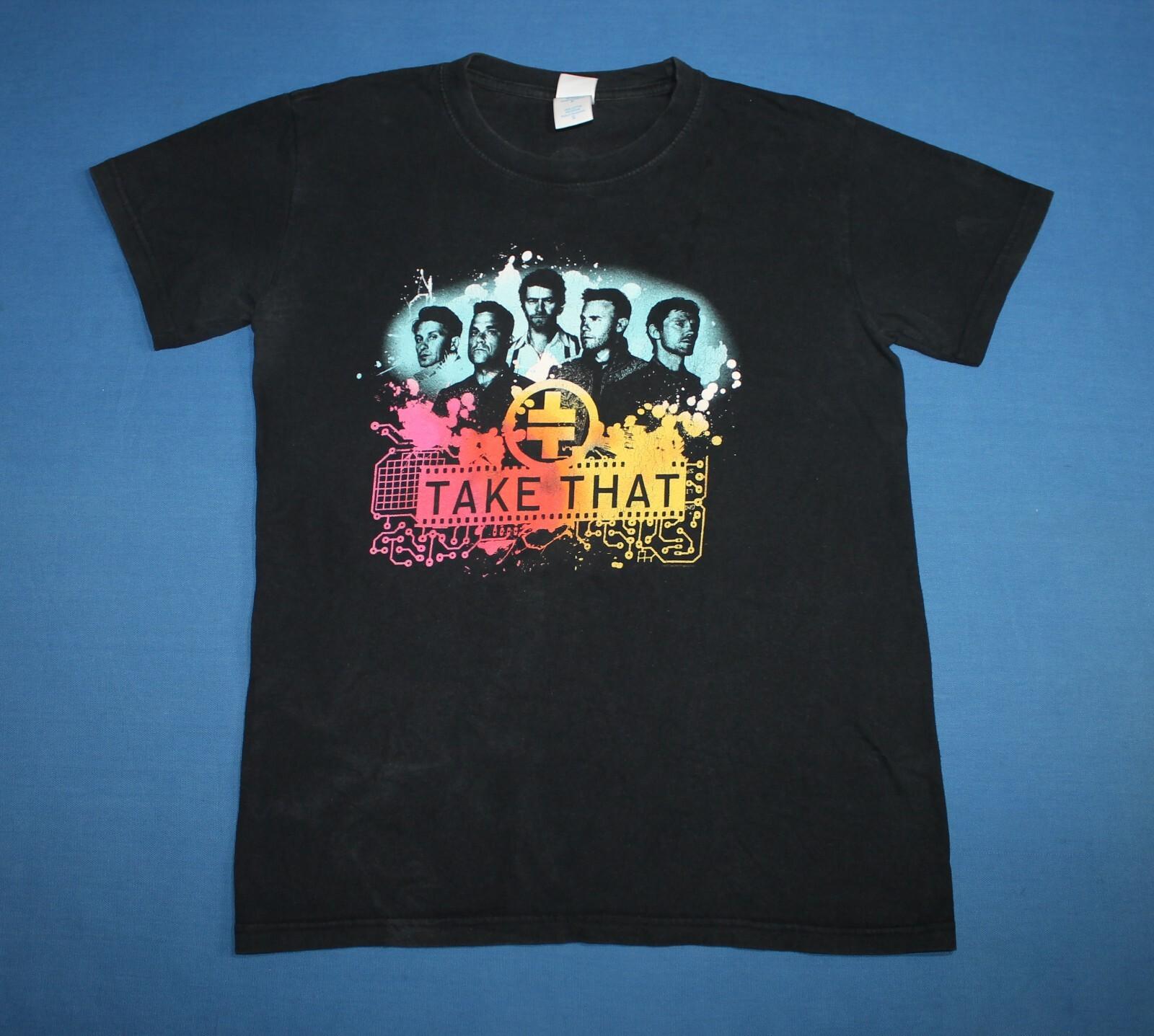 New Take That Shirt Progress Live 2011 Double Sided Pop Band Men s Tee Small L