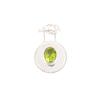 Peridot Gemstone 925 Stamped Silver Jewelry Handmade Pendant 1.4" For Women Gift PP-57-2