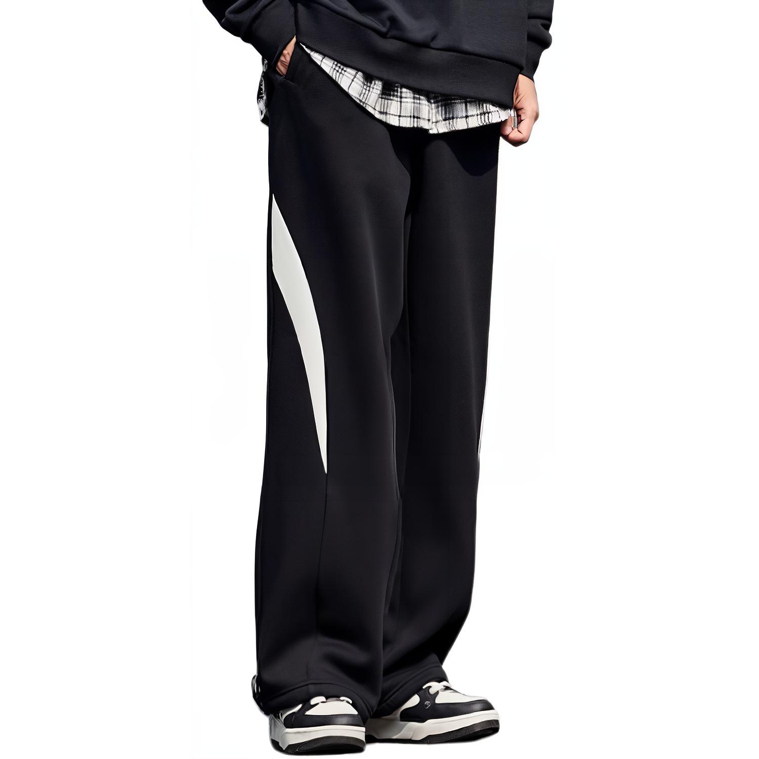 

Anta Loose Straight Two-Way Fleece Knitted Casual Pants Men bottoms 952518304N-4 2XL