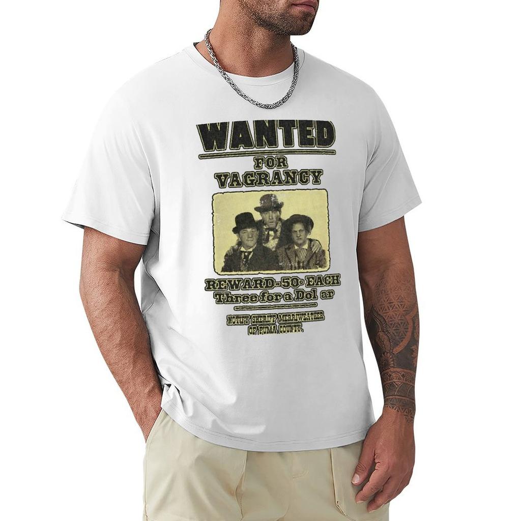 Vintage Wanted For Vagrancy Tshirt Casual Fashion Short Sleeve Cotton Tshirt