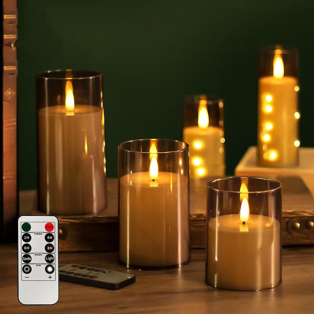 Acrylic LED Candle Light - Creative Wedding Atmosphere Decorations & Photo Props