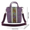 Ethnische Stil Stickerei Messenger Bag Damen Canvas Tasche kleine Handtasche