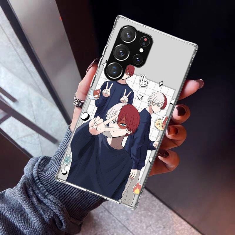 Todoroki Shoto MHA My Hero Handyhülle Für Samsung Galaxy S26 S25 Edge S24 S23 Ultra S22 Plus S21 S20 FE Weiche TPU Rückseite Hülle