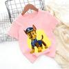 Paw Patrols Baby TShirt Girls  Boys Clothes Cartoon Anime Chase Skye Figure Printed Toddler Tops Summer Clothes Gift