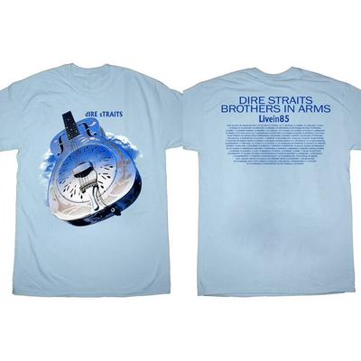 Dire Straits Brothers In Arms Live In 85 Tour LIGHT BLUE T-Shirt Unisex T-Shirt
