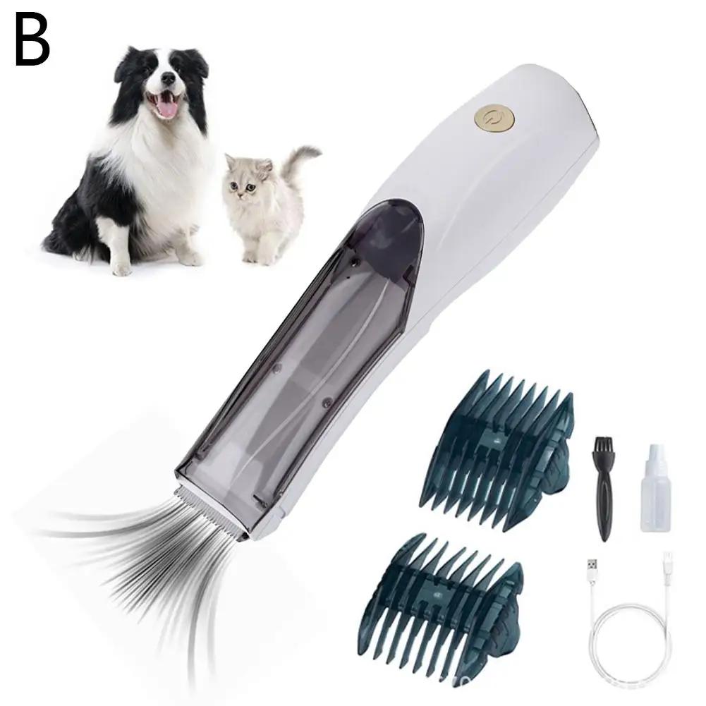 Pet Hair Trimmer That Can Suck Hair Electric Suction Haircut For Cats And Dogs Professional Limited Comb Noise-free 1h Long Q1M1