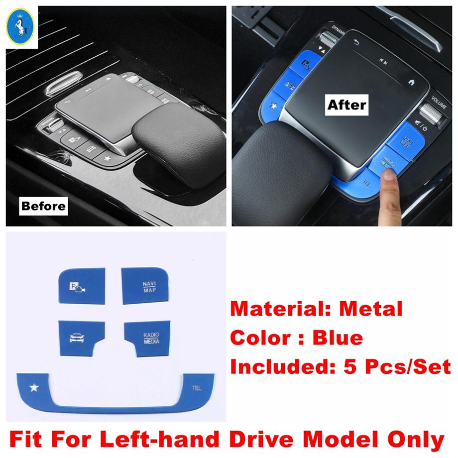 For Benz A Class W177 / GLA H247 / CLA C118 W118 / GLB X247 Center Control / Multimedia / Air AC / Armrest Box Button Cover Trim