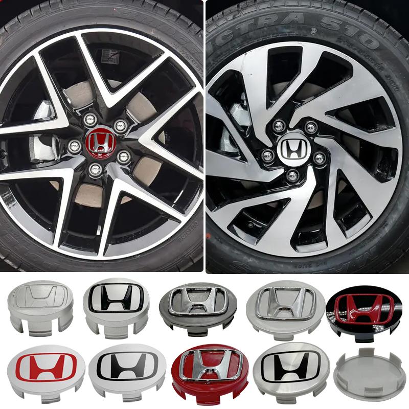 58/62/69mm Auto Reifen Rad Mittelkappe Emblem Aufkleber Auto Zubehör Für Honda Civic Fit Jazz Accord Pilot Stepwgn CRV BRV