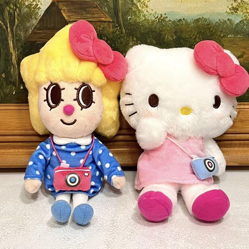 Cute Kt Cat Plush Doll Keychain Bag Charm Hellokitty Pendant Cartoon Backpack Decoration