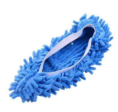 2 PAIA Pantofole Scarpe Multifunzione per Pulizia Polvere Pavimento Panno Scarpe Mop Pigro Casa Pavimento Lavabile Pulizia Microfibra Vestiti