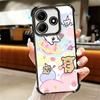 Kawaii Line Puppy Cute Soft Phone Case For Xiaomi Redmi Note 14 15 Pro Plus 13 12 11S 11T 5G 10 9S 9 Plating Anti-Fall Fundas