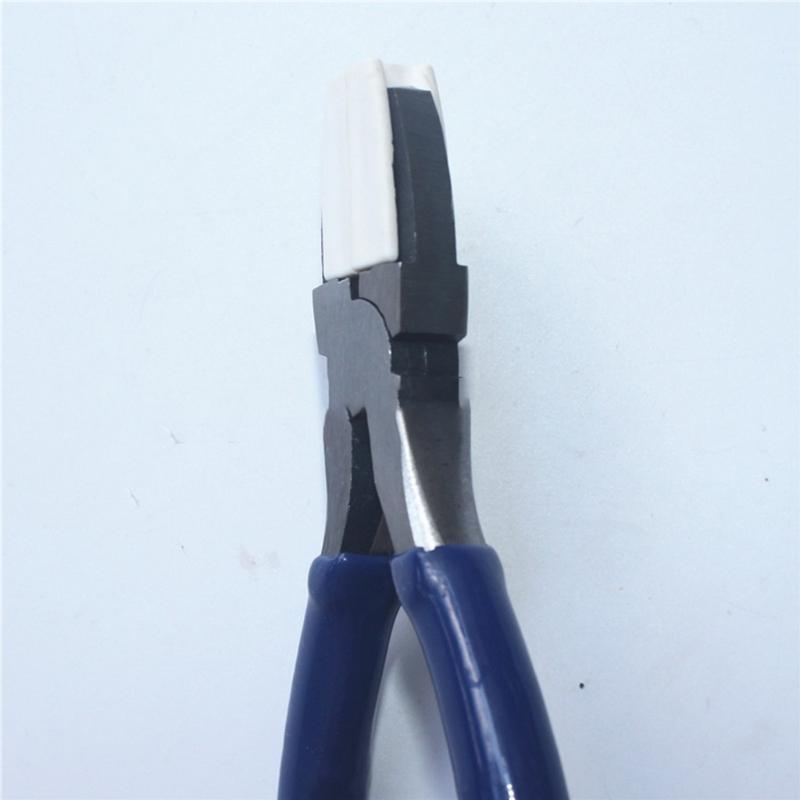 Carbon Steel Pliers Plat Nose Pliers DIY Tools for Beading Looping Shaping Nylon Nose Pliers Double Nylon Jaw Pliers