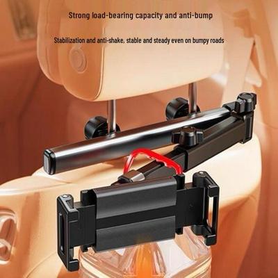 Car Rear Seat iPad & Phone Holder - Adjustable Mount for Lazy Comfort