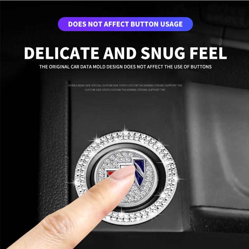 Car One-Click Engine Start Stop Switch Button Cover Ignition Button Sticker For Buick Century Excelle XT LaCrosse Encore Envista