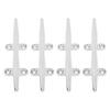 Boat Cleats 4 Pcs Boat Mooring Cleats Durable Stainless Steel Dock Cleats for Marine Yachts Inflatable Yachts Business Yachts (8")