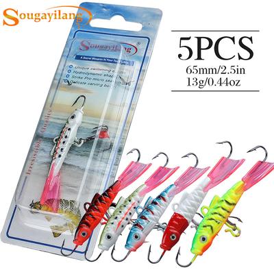 Ice Fishing Lures 5pcs Metal Fishing Hooks Outdoor Sport Winter Fishing Tool Accessories Fishing