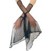 Thin Breathable Detachable Horn Sleeve For Wedding Dresses  Long Tulle Witch Gloves Arm Cover Halloween Costume Accessories