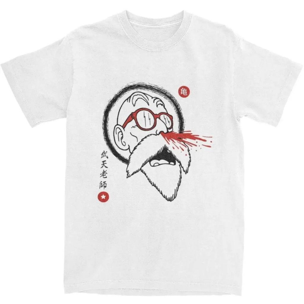 Abbigliamento Anime Tartaruga Eremita Moda Magliette T-Shirt 100% Cotone Vestiti Stampati Maestro Muten Sanguinamento dal Naso per Uomini Donne Magliette