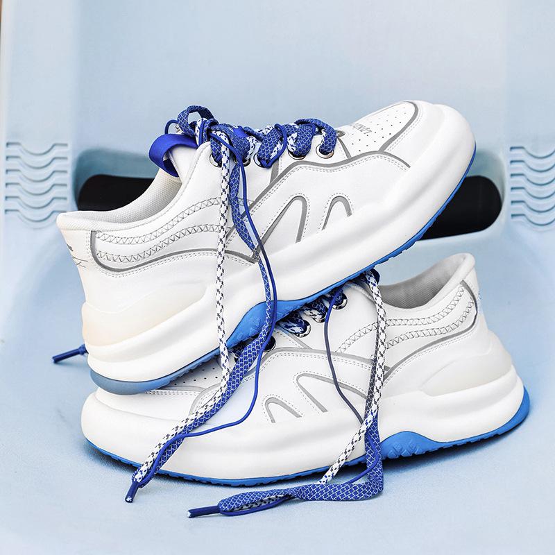 

Мужская обувь очень большого размера 2025 весна новая платформа спортивная обувь мужская мода универсальная повседневная трендовая обувь внутренняя высота увеличивающая доска обувь 44 синий