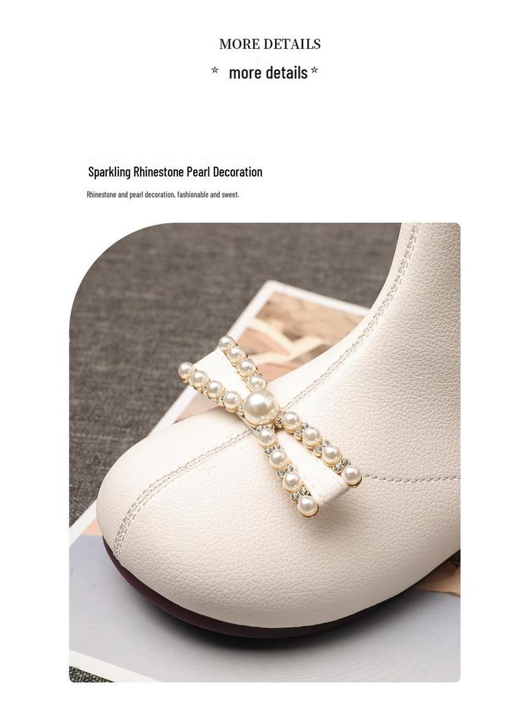 Genuine Leather Girls' Martin Boots - Autumn/Winter 2025 British Style Princess Short Boots.