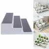 3 Tier Ladder Seasoning Rack PP Material Space Saving Spice Organizer Moisture-Proof Condiment Bottle Rack Cosmetic Storage