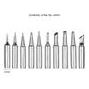 10PCS Silver Soldering Iron Tips 900M-T Series Lead-free Solder Tips  For Electronics Repair