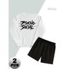 Crew Neck Long Sleeve Sweatshirt and Shorts Men's Polyester 2 Piece Set Soft Lightweight Athletic Lounge Tracksuit