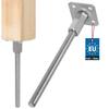 KOTARBAU® Vertically Adjustable Steel Post Base Anchor for Gazebos, Sheds, Fences 80 X 330 Mm