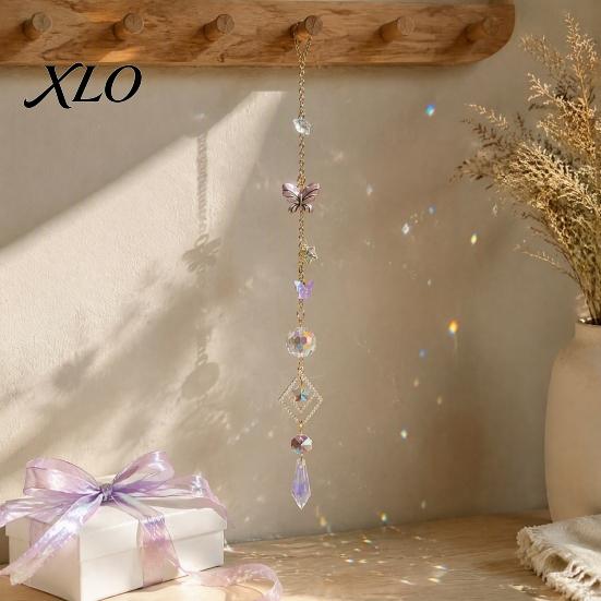Unique Housewarming Gifts Butterfly Crystal Suncatcher Wind Chime, Rainbow Maker Prism Hanging Ornament, Chime Indoor Outdoor Pendant for Home,