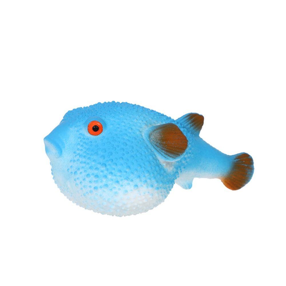 TPR Pufferfish Squeeze Toy Pufferfish Pufferfish Pinch Music Vent Toy  Desktop Decoration