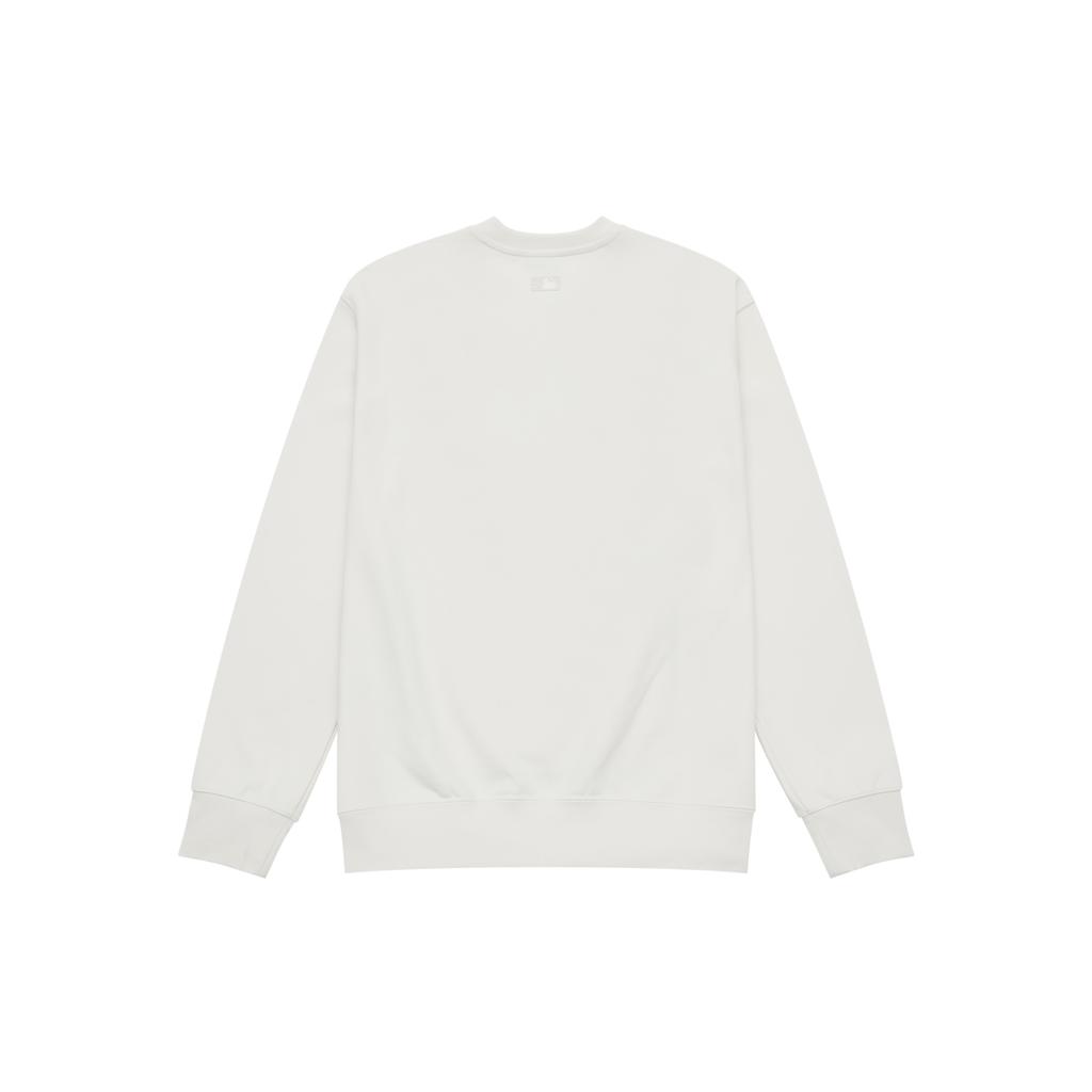 New MLB New York Yankees Heart Collection 24FW Early Autumn Pullover Crew Neck Sweatshirt Unisex Cream 3AMTH9144-50CRS