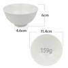 [Made In Japan] Bom Dia Mino Ware Two-Piece Bowl Set, 11.4cm Diameter X 6cm Height (White)