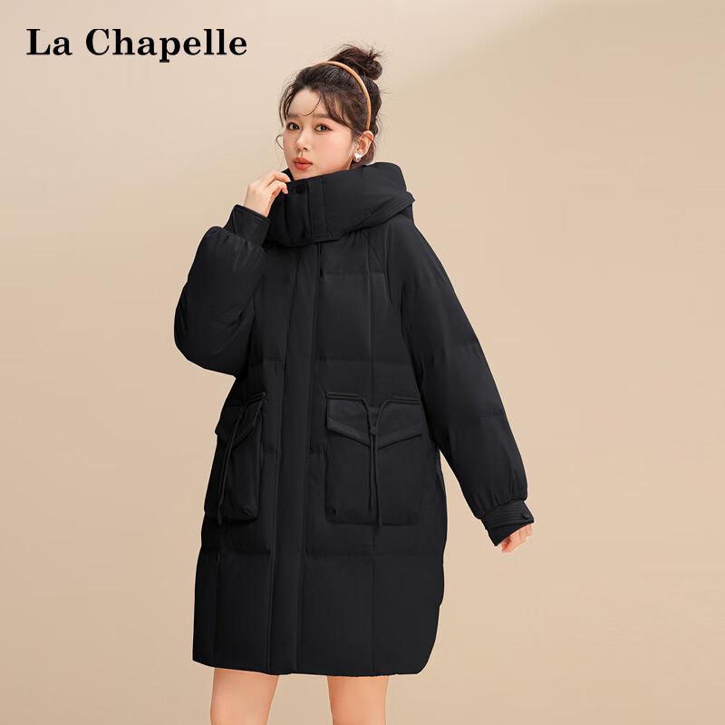 

Жіночий пуховик середньої довжини з капюшоном La Chapelle M
