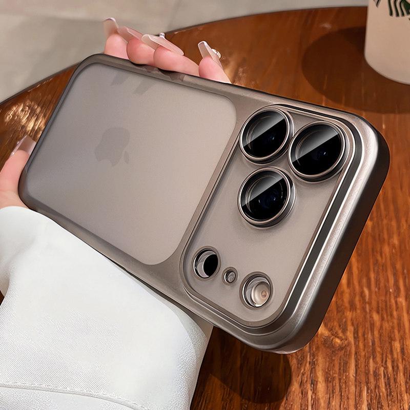Apple 17 Pro & iPhone 17 Air Ultra-Thin Frosted Transparent Protective Case with Lens Coverage