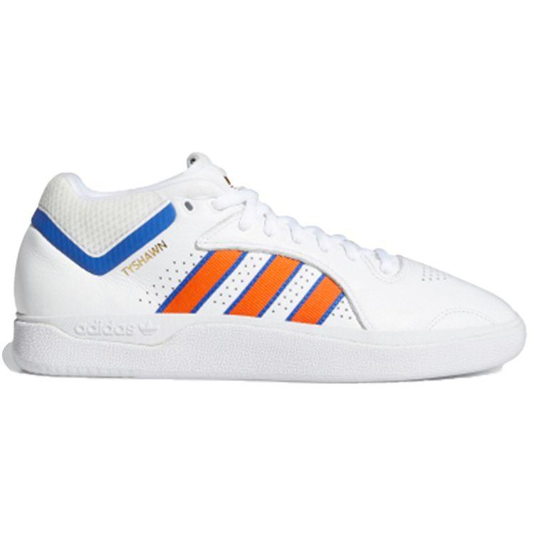 Adidas Tyshawn White Orange Men Sneakers Cloud-White Royal-Blue FY7472