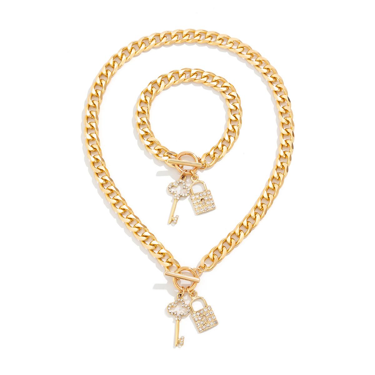 

Ожерелье с подвеской в виде ключа из цепочки со стразами для женщин, женские ювелирные аксессуары