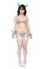 Clearstone SugarPet Cosplay Halloween Silver Wolf Costume for Women, Gray