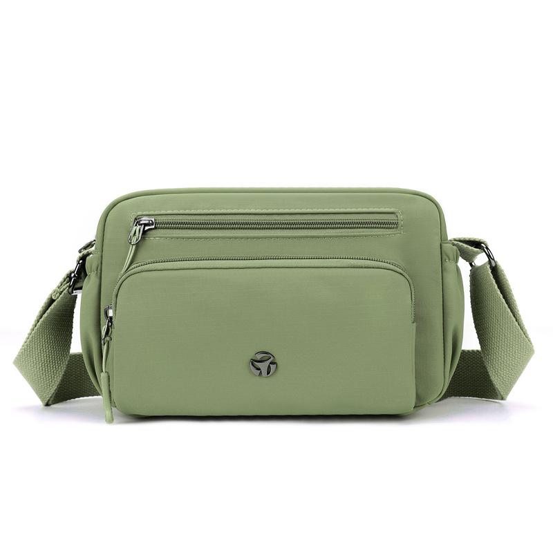 Small Square Bag Women's Water-Repellent Crossbody Bag Shoulder Bag Solid Color Mother Bag
