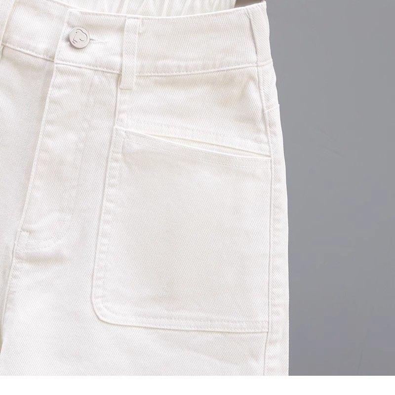 2026 Summer Women's High-Waisted Pink Denim Shorts, Age-Reducing Loose Straight Wide-Leg A-Line Hot Pants