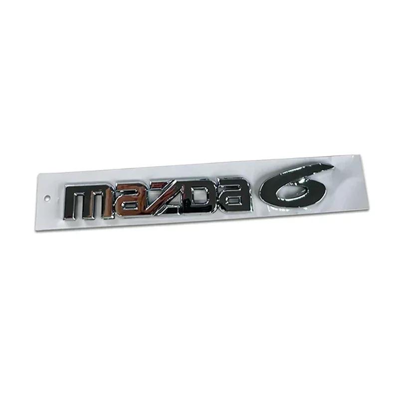 2025 Hot Plastic Car Front Trunk Emblem for Mazda 6 Mazda6 Steering Wheel Badge 3D Body Replaced Sticker Rear Tail Refitting Dec