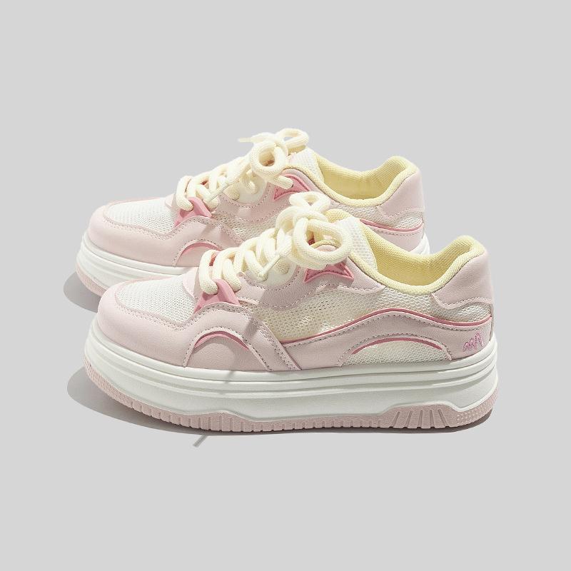 Belle genuine board shoes 22 spring new mesh breathable platform sports and leisure shoes 35