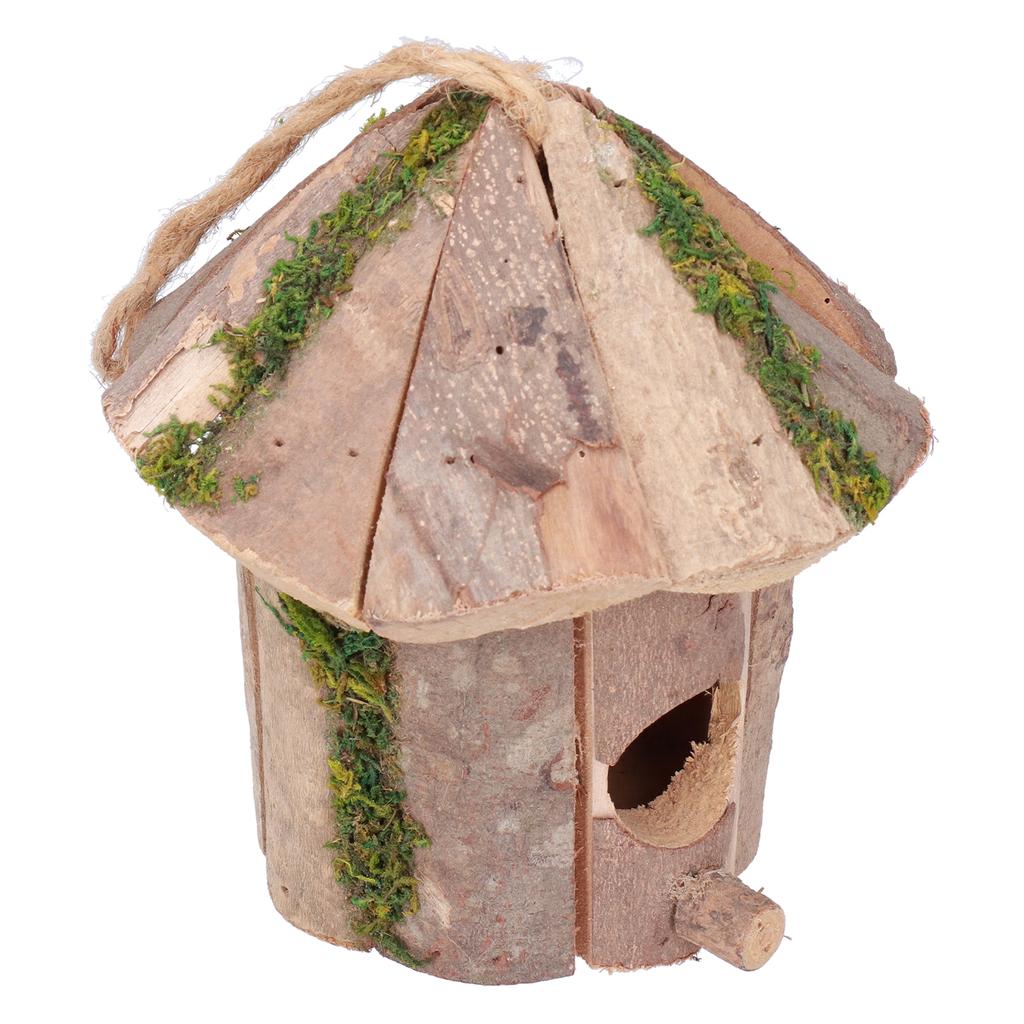 Innovative Bird House Wooden Hanging Small Exquisite Birdhouse for Outdoor Gardening Yard